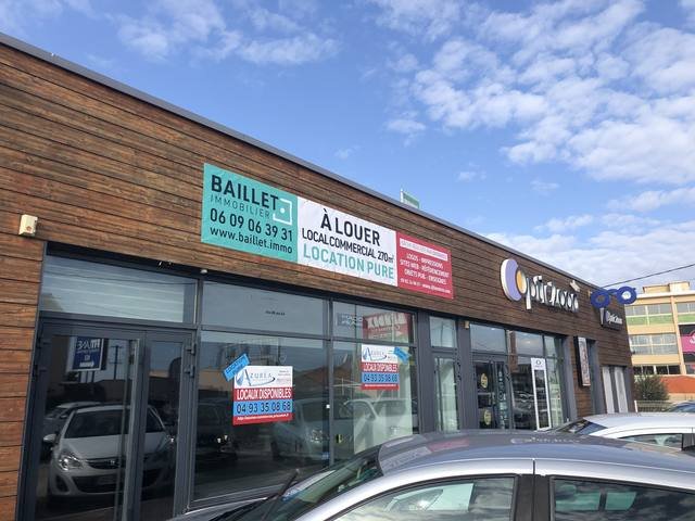 Enseigne & signalétique — Baillet Immobilier : vitrophanie agence location vente