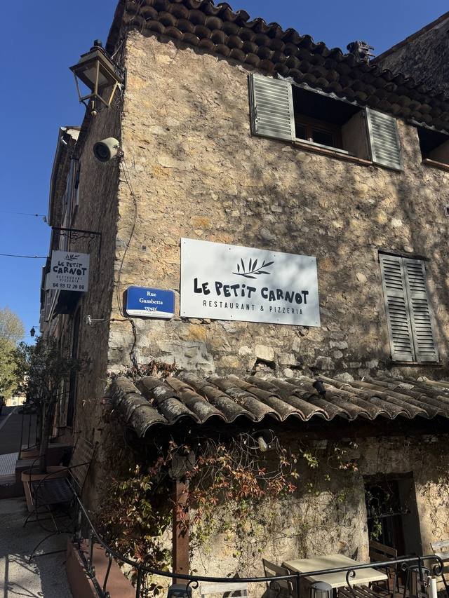 Enseigne & signalétique — Le Petit Carnot : plaque enseigne restaurant pizzeria