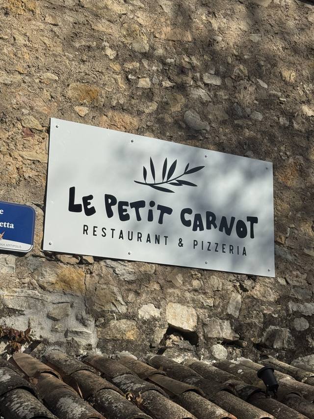Enseigne & signalétique — Le Petit Carnot : plaque enseigne restaurant pizzeria