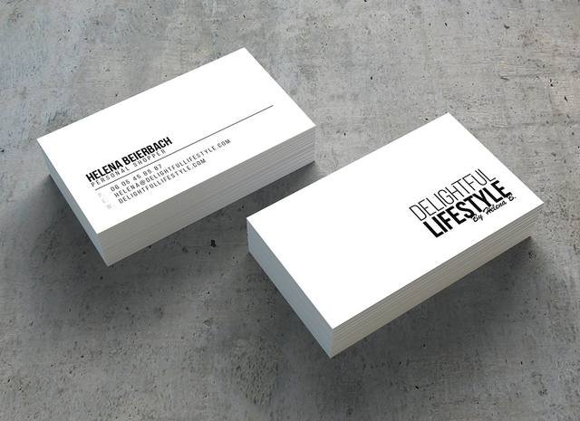 Graphisme & identité — Delightful Lifestyle : carte de visite