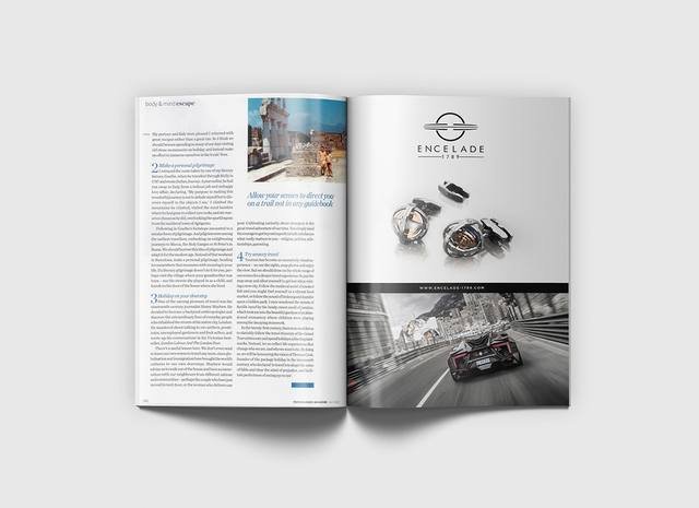 Graphisme & identité — Encelade 1789 : parution magazine horlogerie