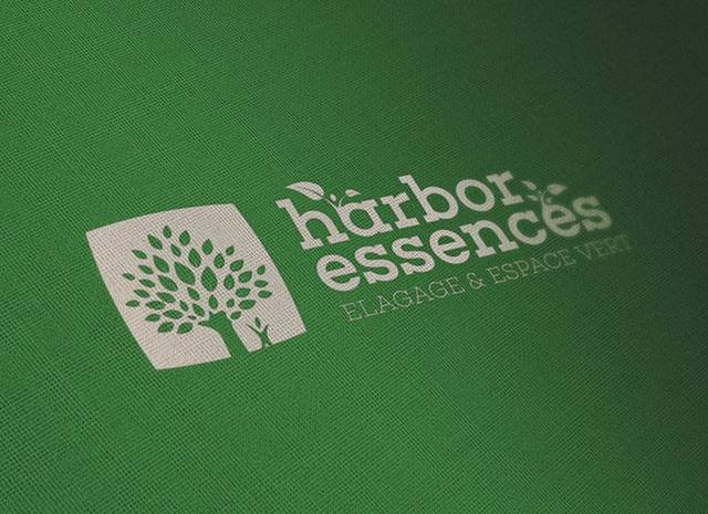 Graphisme & identité — Harbor Essences : creation logo elagage espace vert