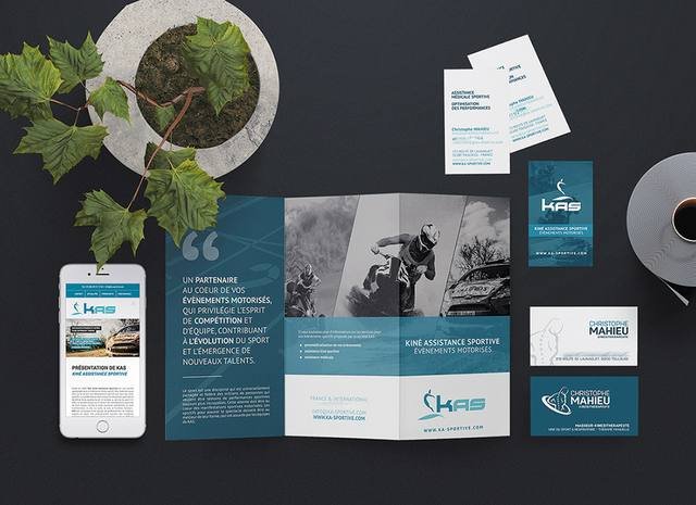 Graphisme & identité — KAB : carte de visite depliant coach sportif