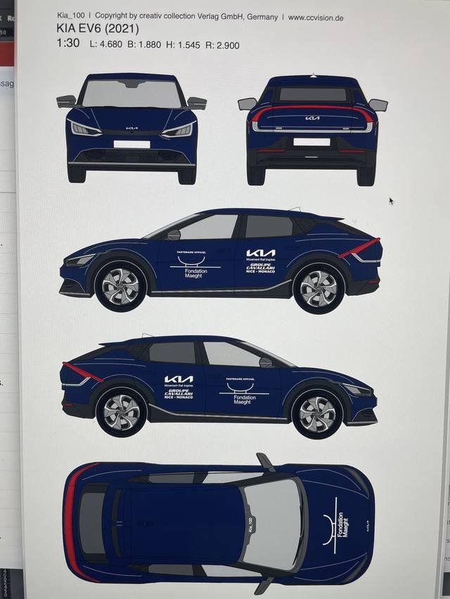 Graphisme & identité — Kia : simulation marquage vehicule concession automobile