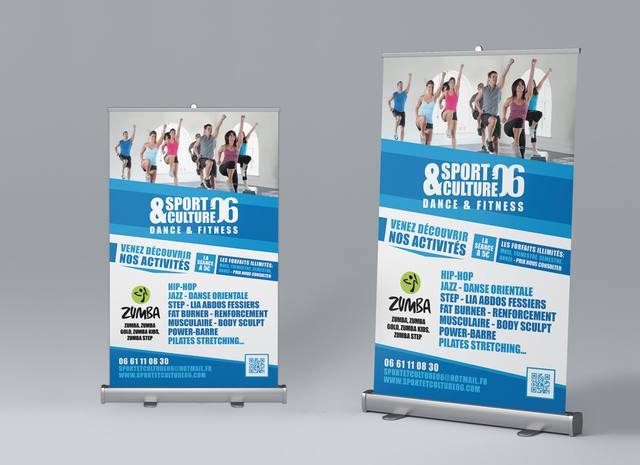 Impression grand format — Sport & Culture 06 : roll up danse fitness