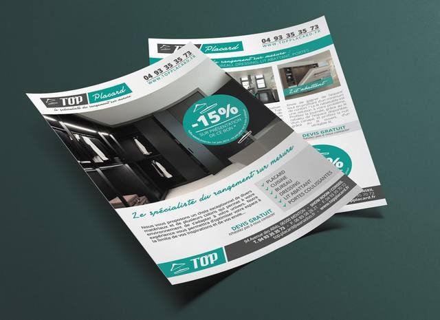 Impression grand format — Top : flyer promotionnel remise commerce