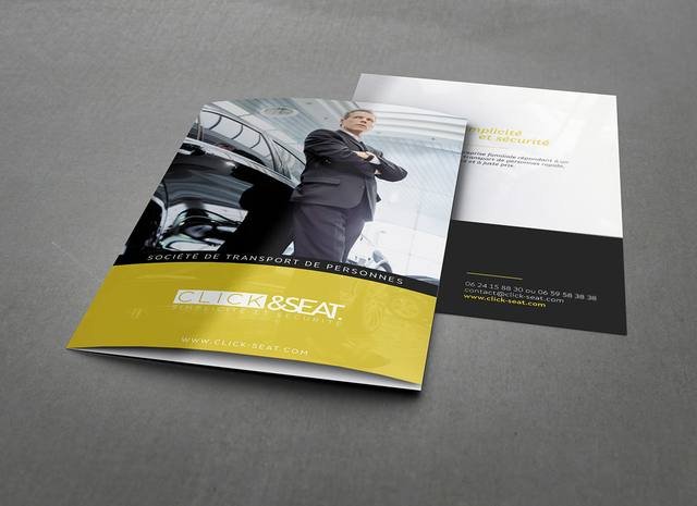Impression grand format — Truck & Seat : plaquette societe transport