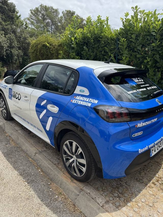 Marquage véhicule — illiCO travaux : covering voiture societe renovation extension