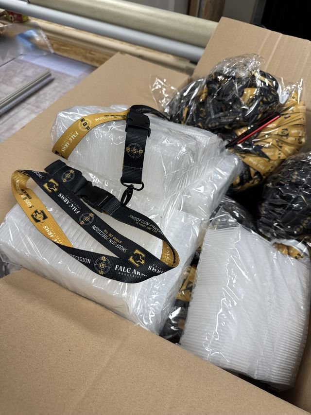 objets-publicitaires — Falc Arms Industries : tour de cou lanyard